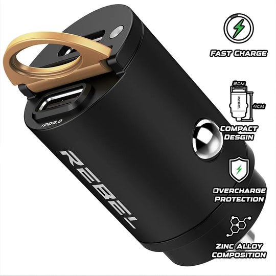 cigarette lighter phone charger Dual 65W USB C Car Charger cigarette lighter phone charger Dual 65W USB C Car Charger