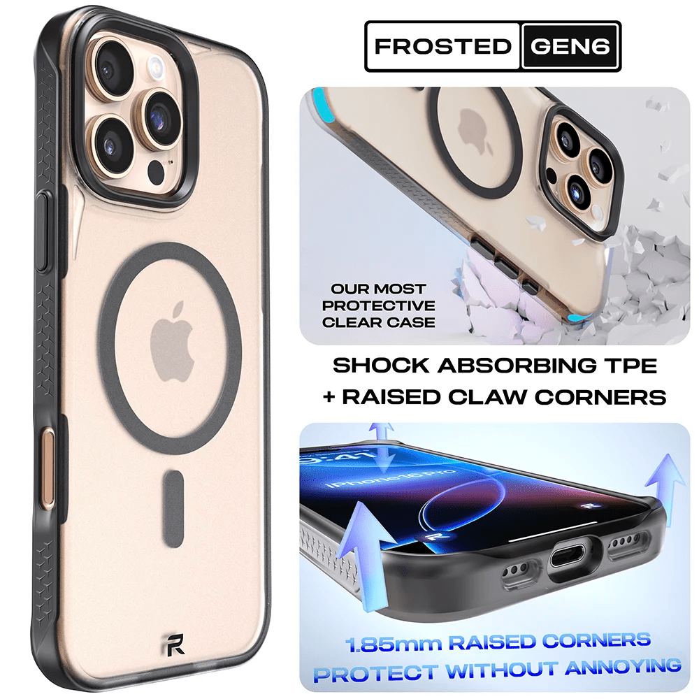 Frosted Series GEN6 Clear Case for iPhone 16 Pro Max 16 Pro