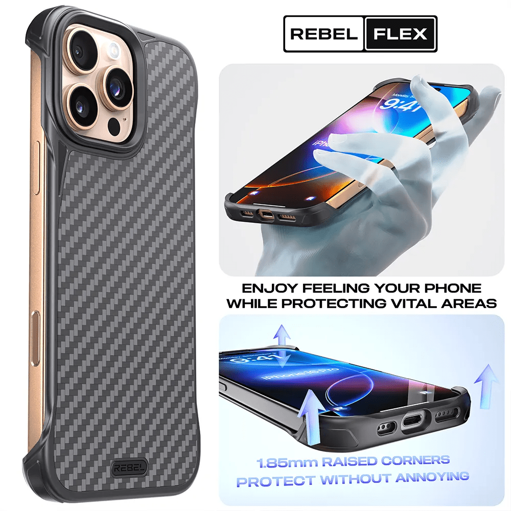 Rebel Flex Series 16 - iPhone 16 Pro Max & 16 Pro Frameless Cases iPhone 16 Pro Rebel Flex Series 16 - iPhone 16 Pro Max & 16 Pro Frameless Cases iPhone 16 Pro