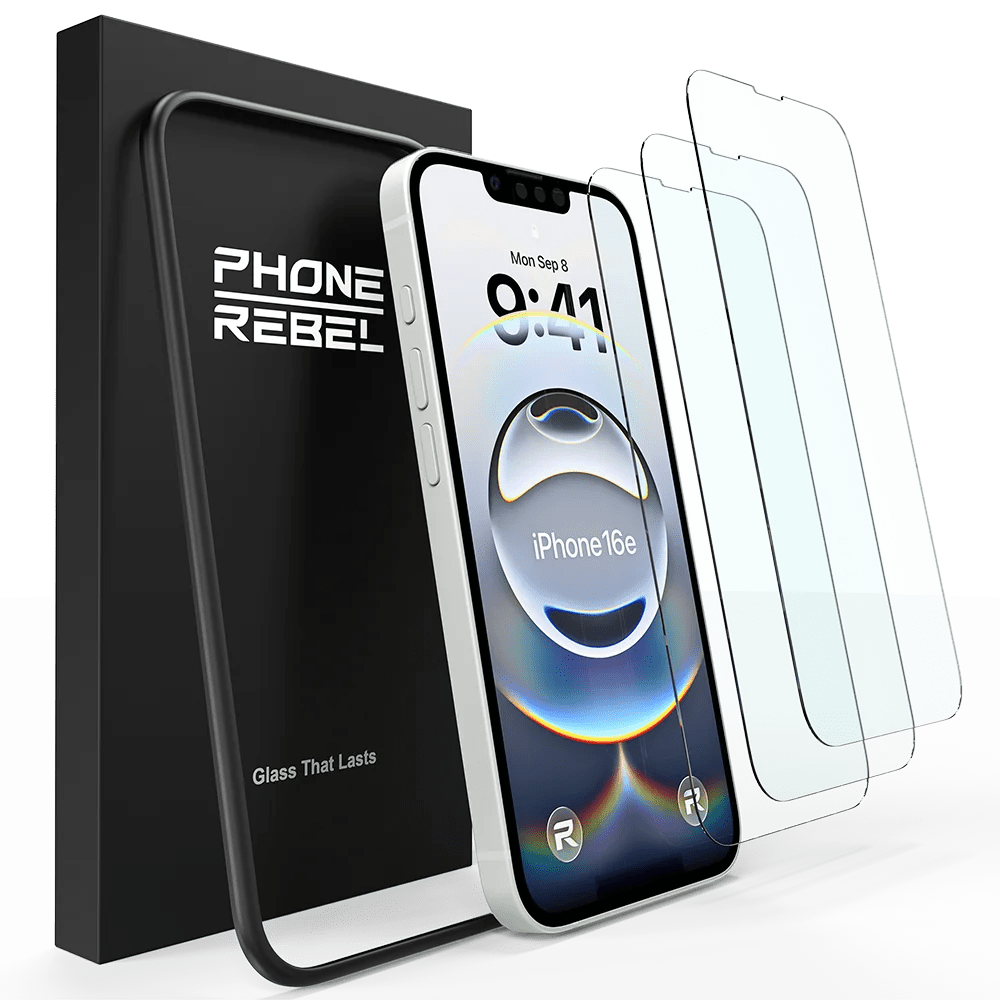 REBEL Glass Screen Protector (3-Pack) – Phone Rebel