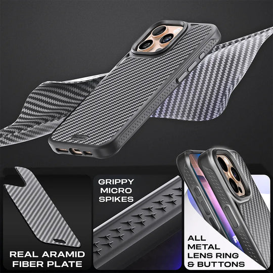 REBEL Series GEN6 Case for iPhone 16 Pro Max & 16 Pro Aramid Fiber – Phone Rebel REBEL Series GEN6 Case for iPhone 16 Pro Max & 16 Pro Aramid Fiber – Phone Rebel