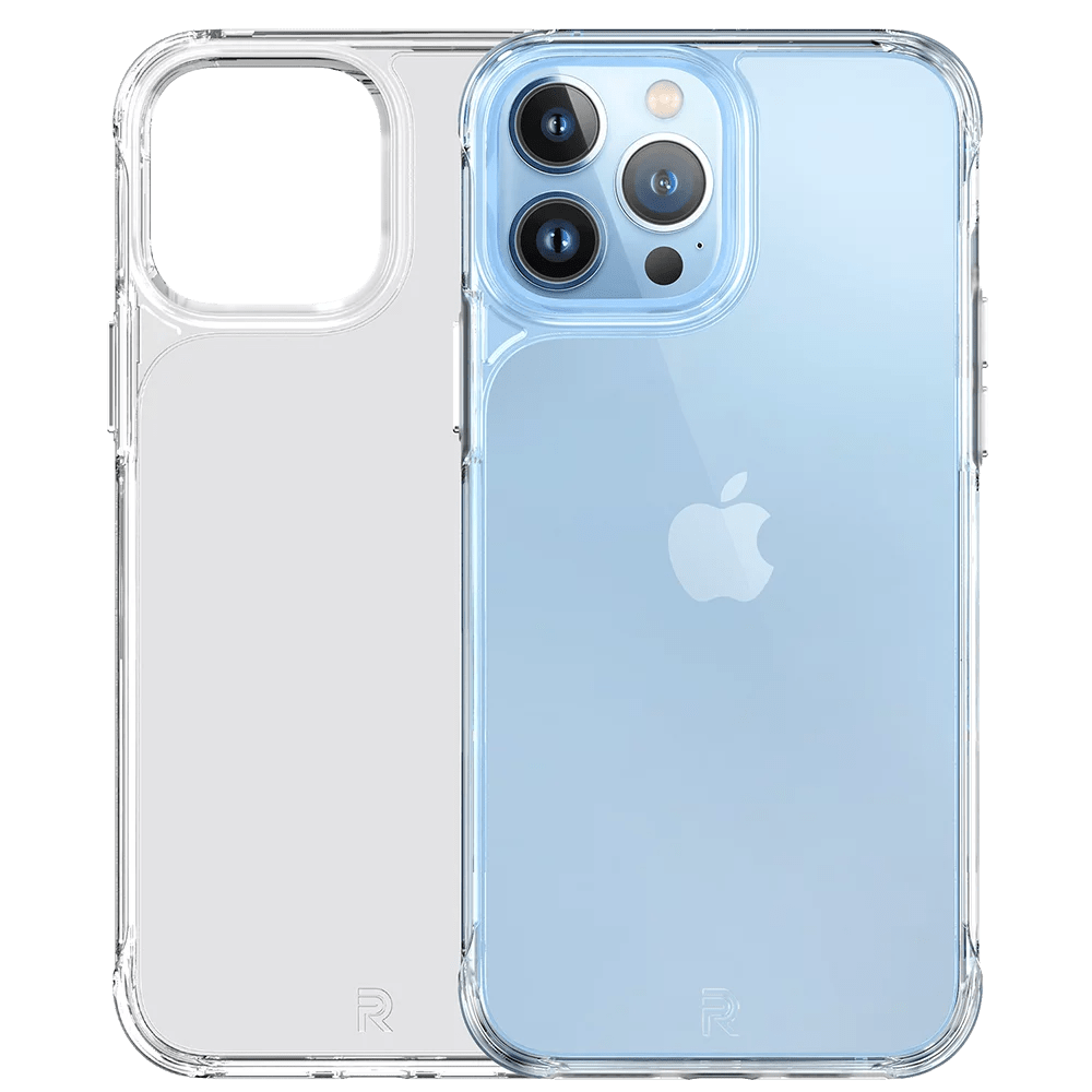 Rebel Clear iPhone 13 Case [Crystal Series Gen-3] MagSafe Compatible, Non-Yellowing, Protective Shockproof Bumpers, Premium Metal Buttons, Slim Fit